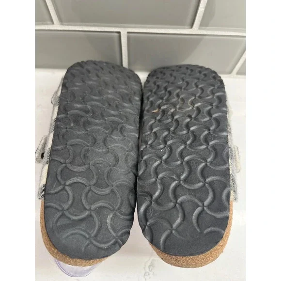 BIRKENSTOCK‎ Arizona Rivet Shearling  Sandals Plaid Fall Winter Size 9 - Picture 6 of 8